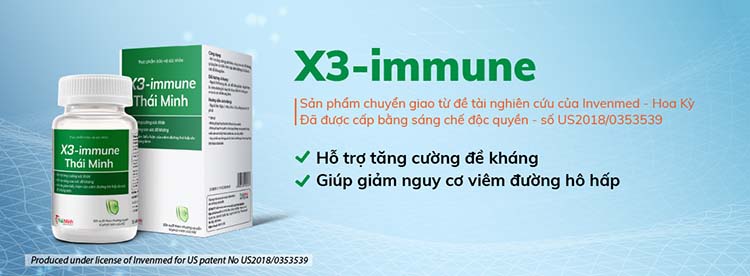 Thành phần X3-immune Thái Minh: 1